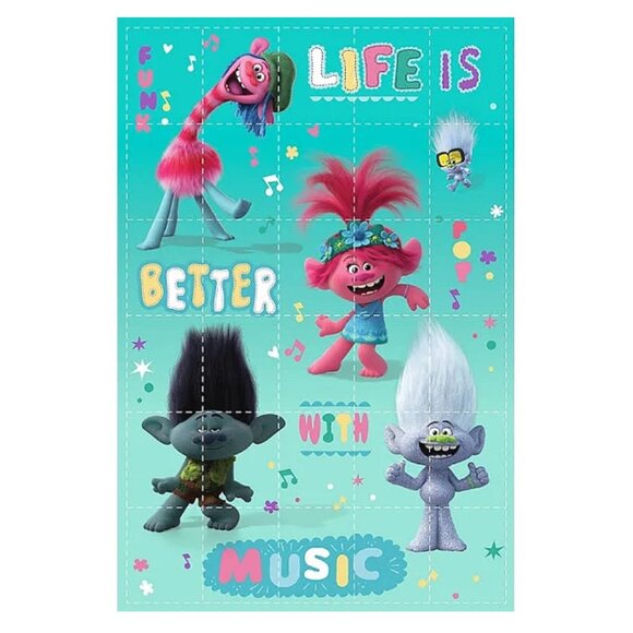 new Kids' Trolls Music Tour Weighted Blanket that provides Warm Cuddly Softness - Picture 1 of 7